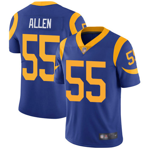Los Angeles Rams Limited Royal Blue Men Brian Allen Alternate Jersey NFL Football #55 Vapor Untouchable